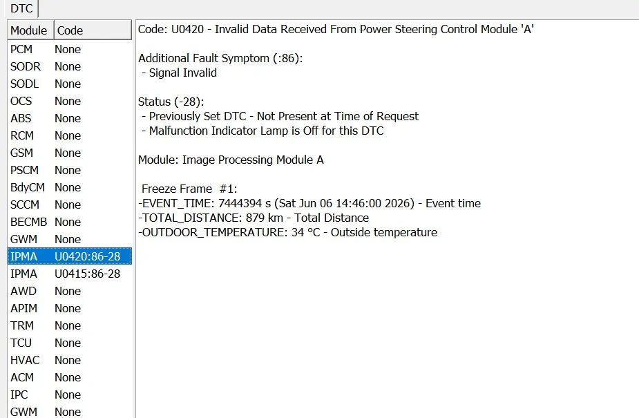 Ford Maverick Issue after disabling auto start stop on 2026 IPMA U0420