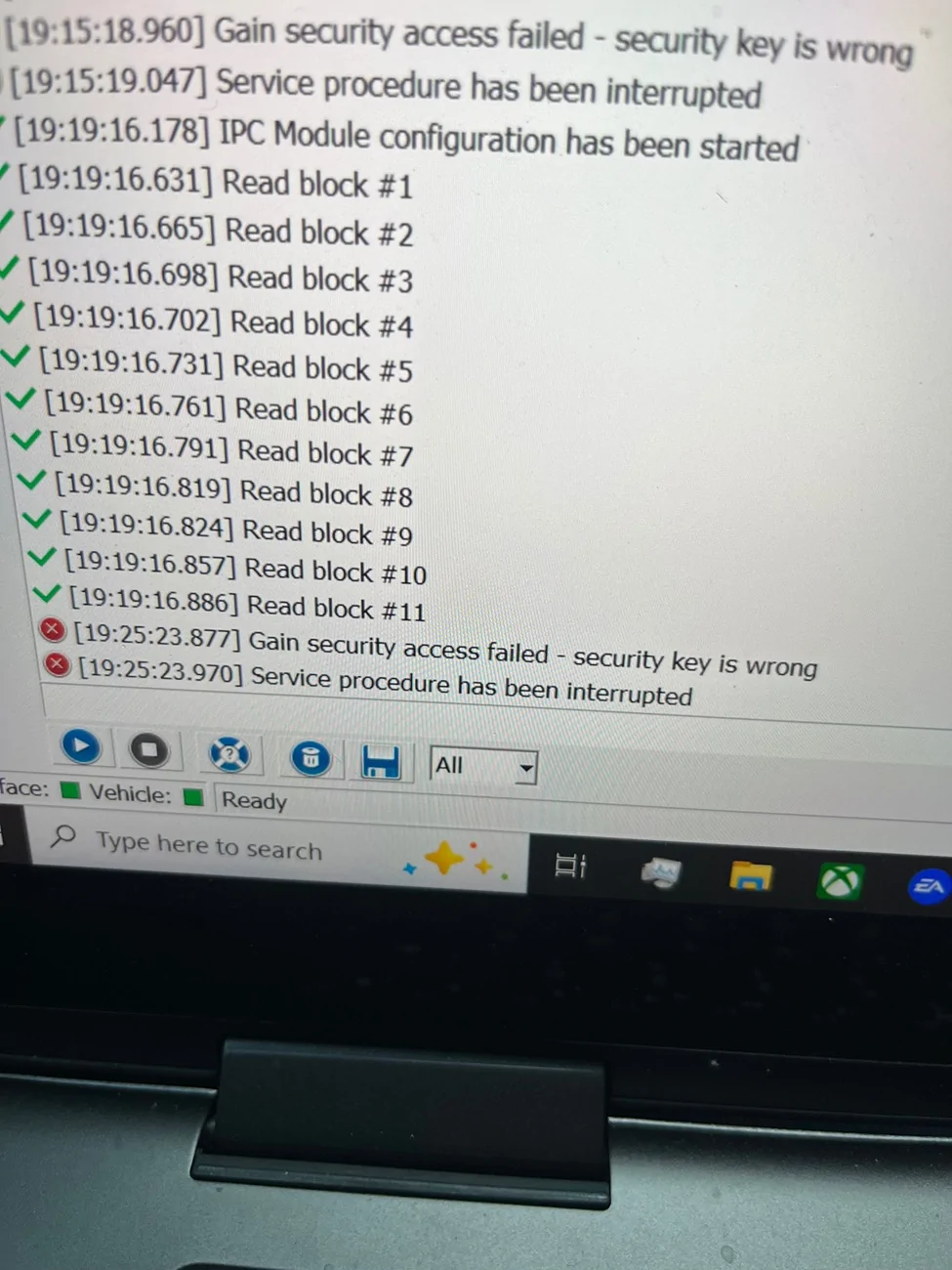 Ford Maverick Forscan security key issue IMG_2490