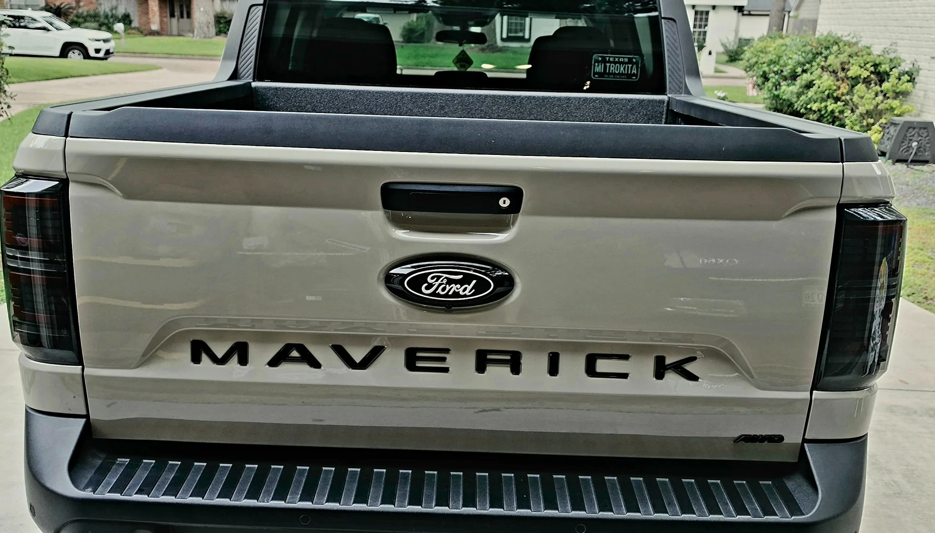 Ford Maverick 2022-2026 Ford Maverick Tailgate 3D/Raised Letters/Badges (Red Color) 20260614_184551