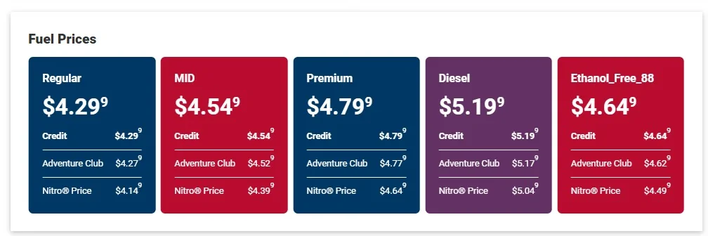 Ford Maverick Extreme gas mileage using non ethanol fuel Screenshot 2026-06-18 Maverik Gas