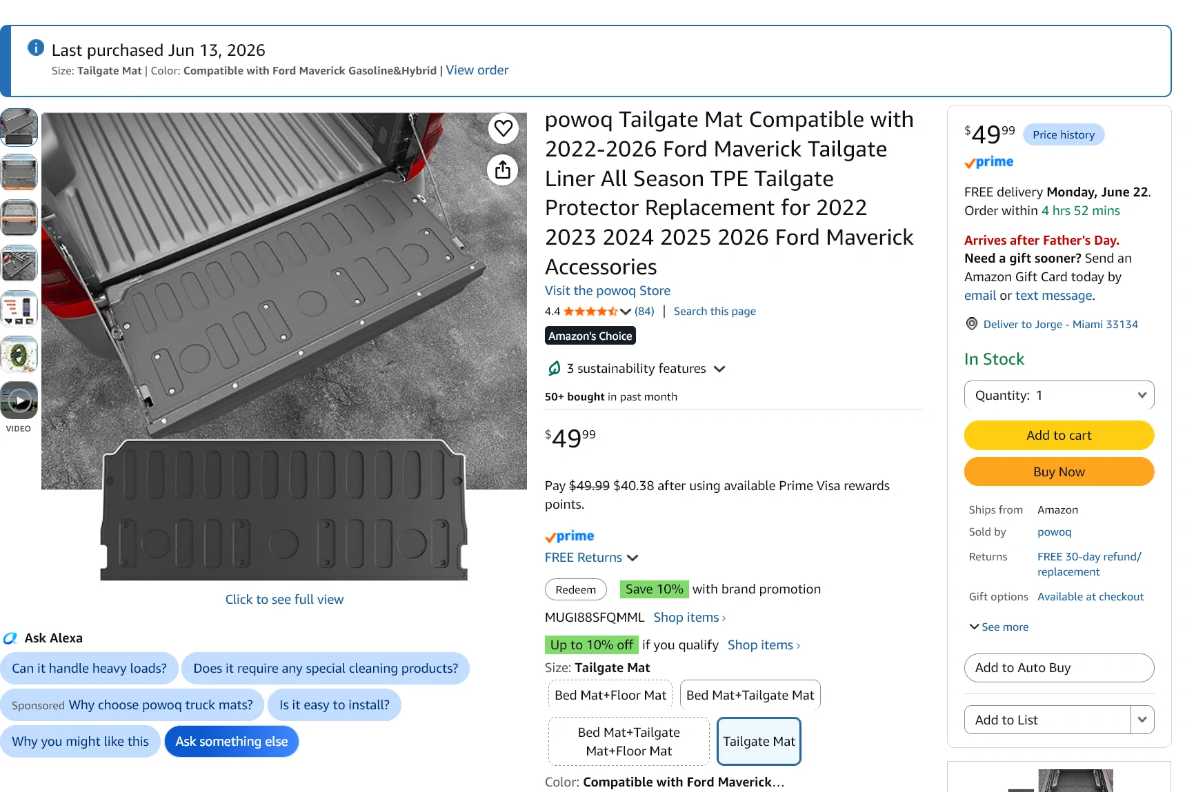 Screenshot 2026-06-19 at 19-07-55 Amazon.com powoq Tailgate Mat Compatible with 2022-2026 For...webp