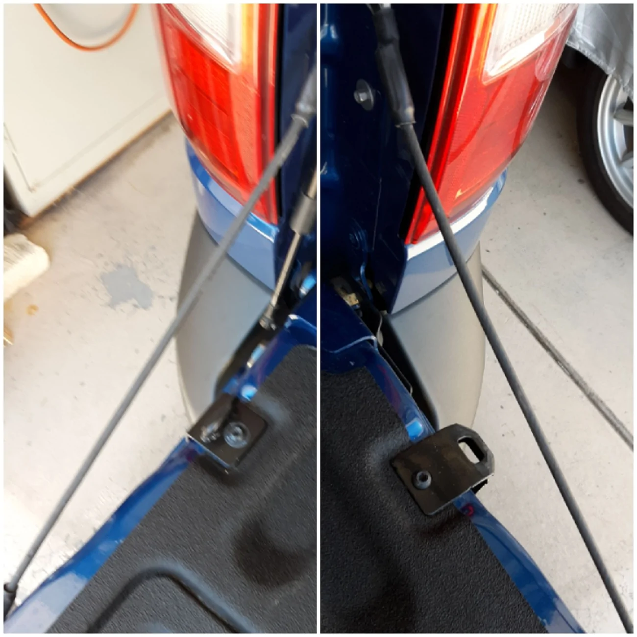 Ford Maverick Tell Ford about unequal  tailgate cables 20260620_093705