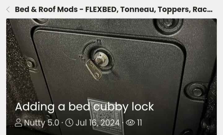 Ford Maverick Has anybody ever had issues with the bed storage cubby geting stolen? 20260621_115736