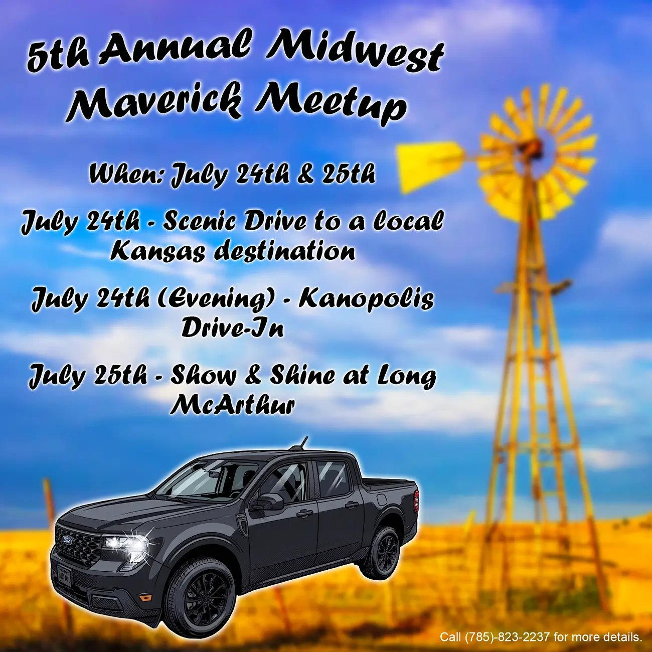 Ford Maverick 5th Annual Midwest Maverick Meetup 2026 MMM 5 Annual Graphic Flyer