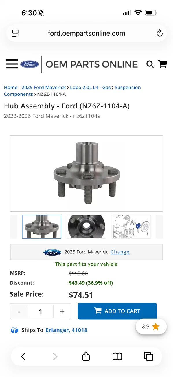 Ford Maverick Can I convert to 5x114 without adapters?- Read my thoughts IMG_6162