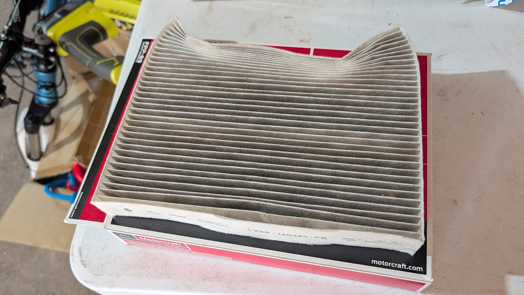 Ford Maverick Interesting Cabin/Air Filter observation - Smushed