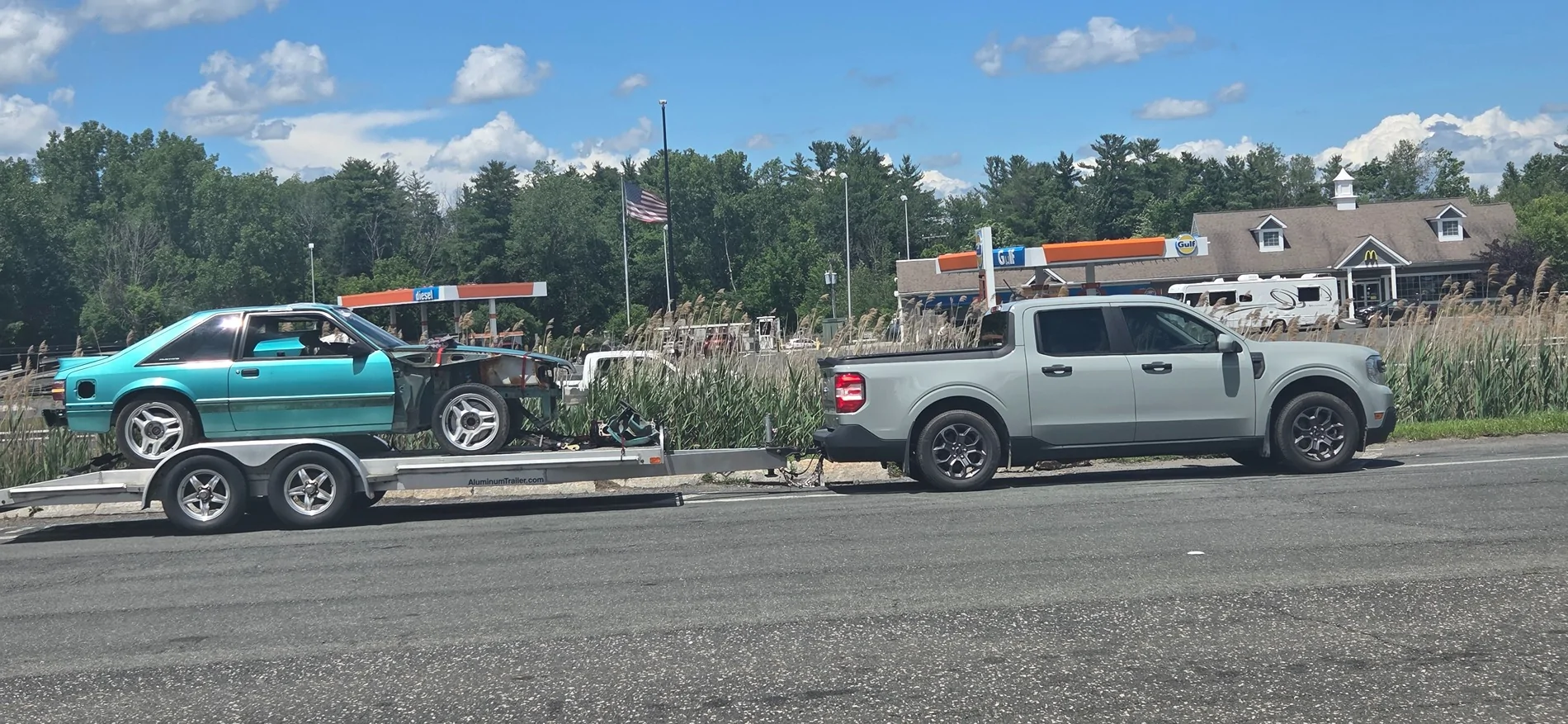 Ford Maverick Towing with a '23 Ecoboost 4k Tow for the first time 20260621_134354