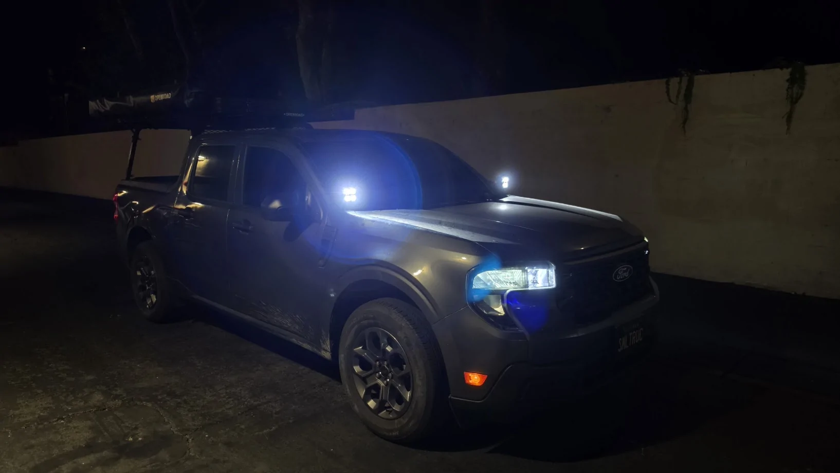 Ford Maverick F150 LEDs Cree Hood Lights Install 1782622761704-ka
