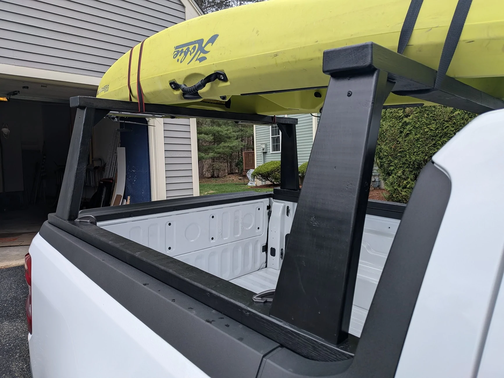 Ford Maverick Prototype home-built kayak or ladder rack PXL_20260417_172334585