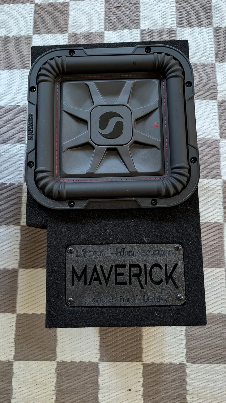 Ford Maverick Ground Shaker subwoofer boxes and Kicker Subs PXL_20260608_234016609.MP