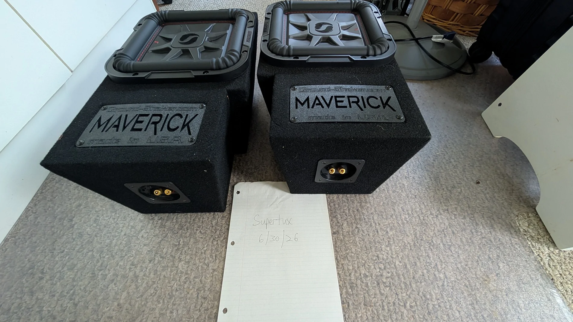 Ford Maverick Ground Shaker subwoofer boxes and Kicker Subs PXL_20260630_220526132.MP