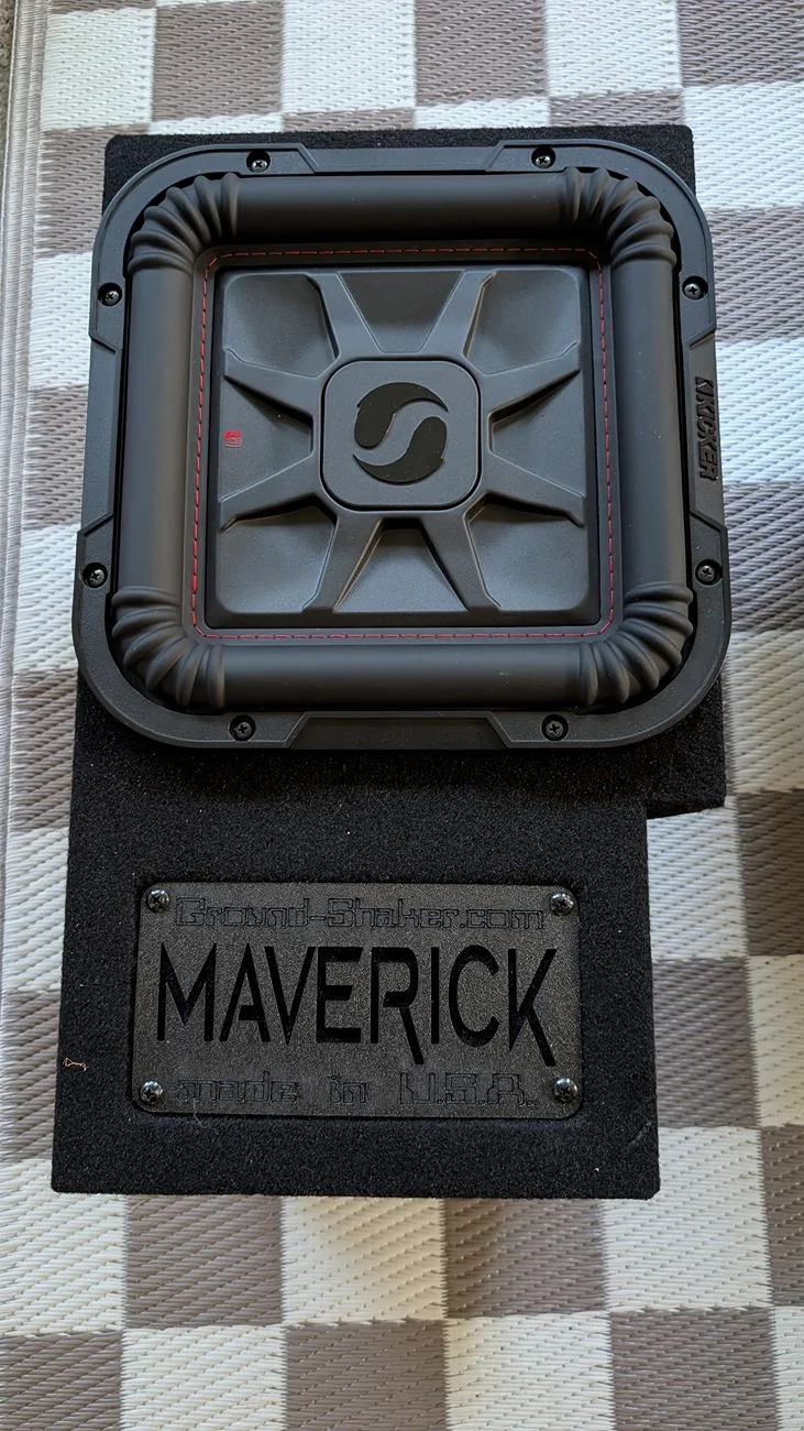 Ford Maverick Ground Shaker subwoofer boxes and Kicker Subs PXL_20260608_234019867.MP