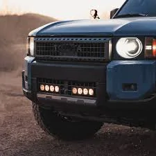 Ford Maverick Grille mounted KC flex era light bar IMG_1230