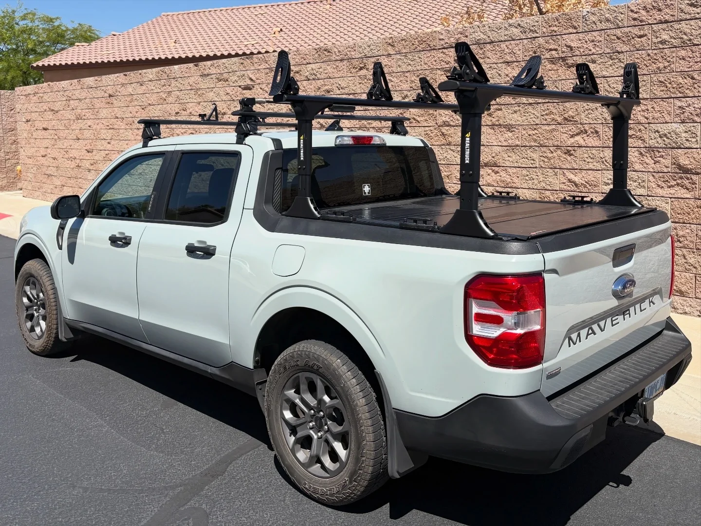Ford Maverick Kayaks on Elevate Bed Racks 424174ED-C673-4098-8135-2C6A5F178B95