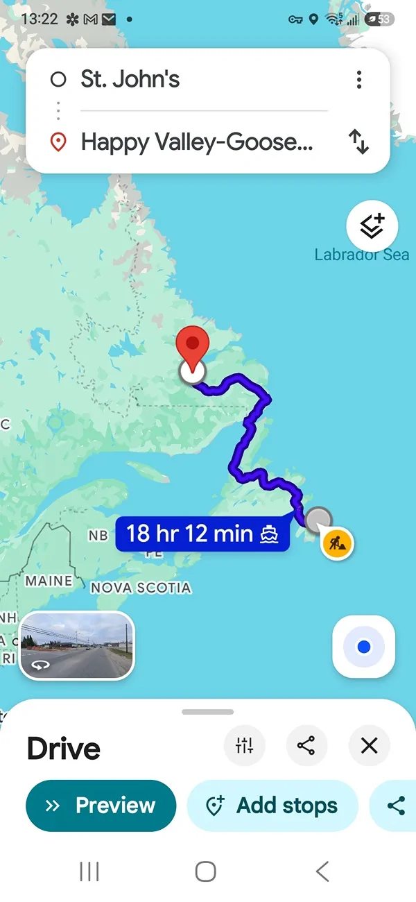 Ford Maverick Nowhere is more Scenic than Newfoundland. Screenshot_20260704_132236_Maps