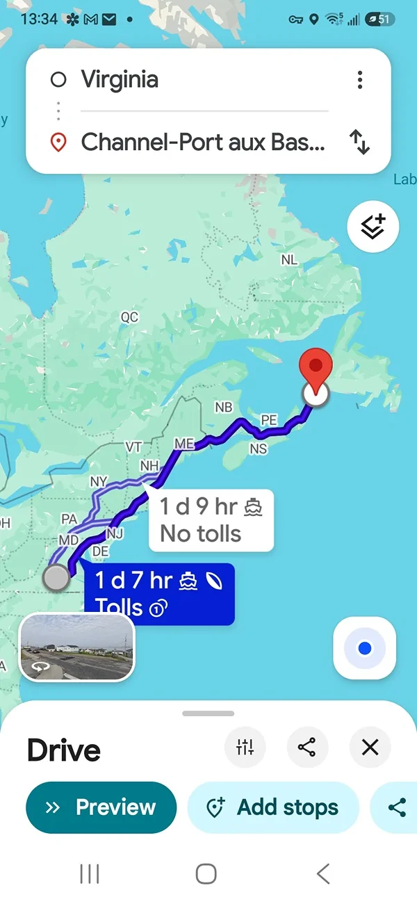 Ford Maverick Nowhere is more Scenic than Newfoundland. Screenshot_20260704_133408_Maps