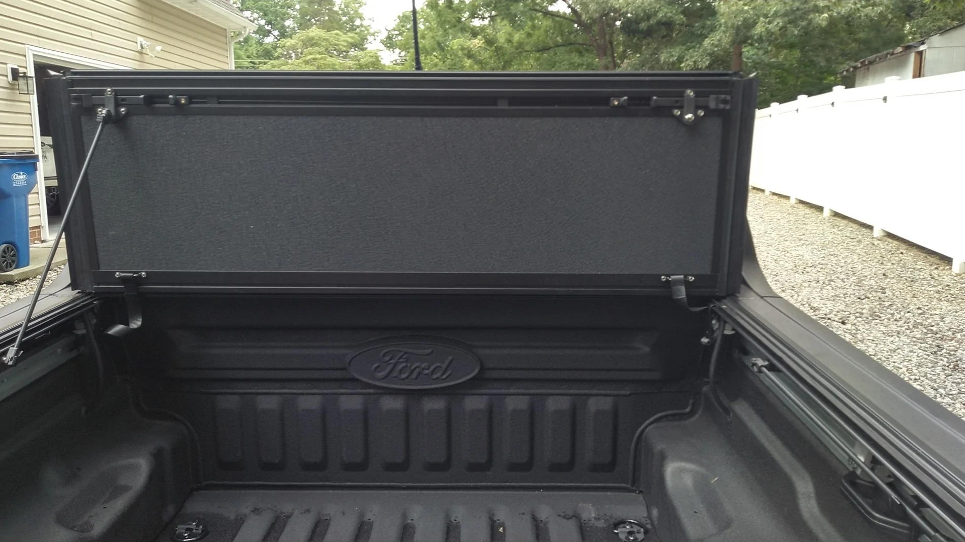 Ford Maverick question on bed drains with factory bed liner and tonneau cover? KIMG3310