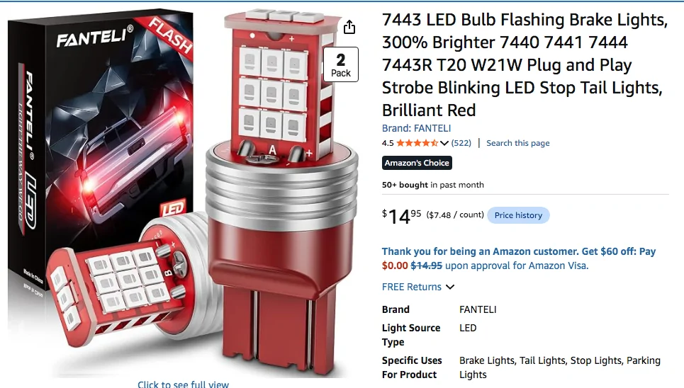 Ford Maverick Any Reliable LED for 3rd Brake Light? 1783538978817-jf