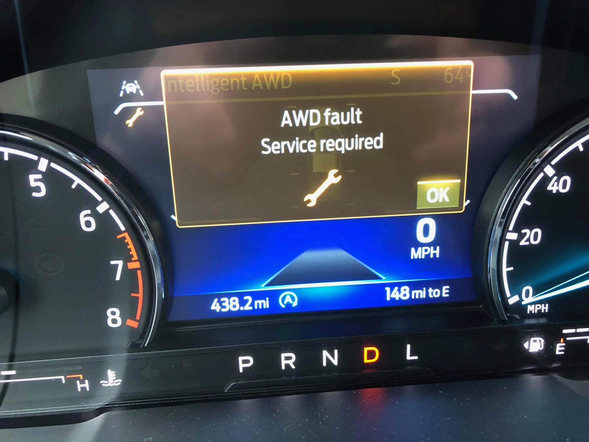 Ford Maverick PTU Failure @ ~400 miles:  AWD Fault - Service Required. IMG_9217