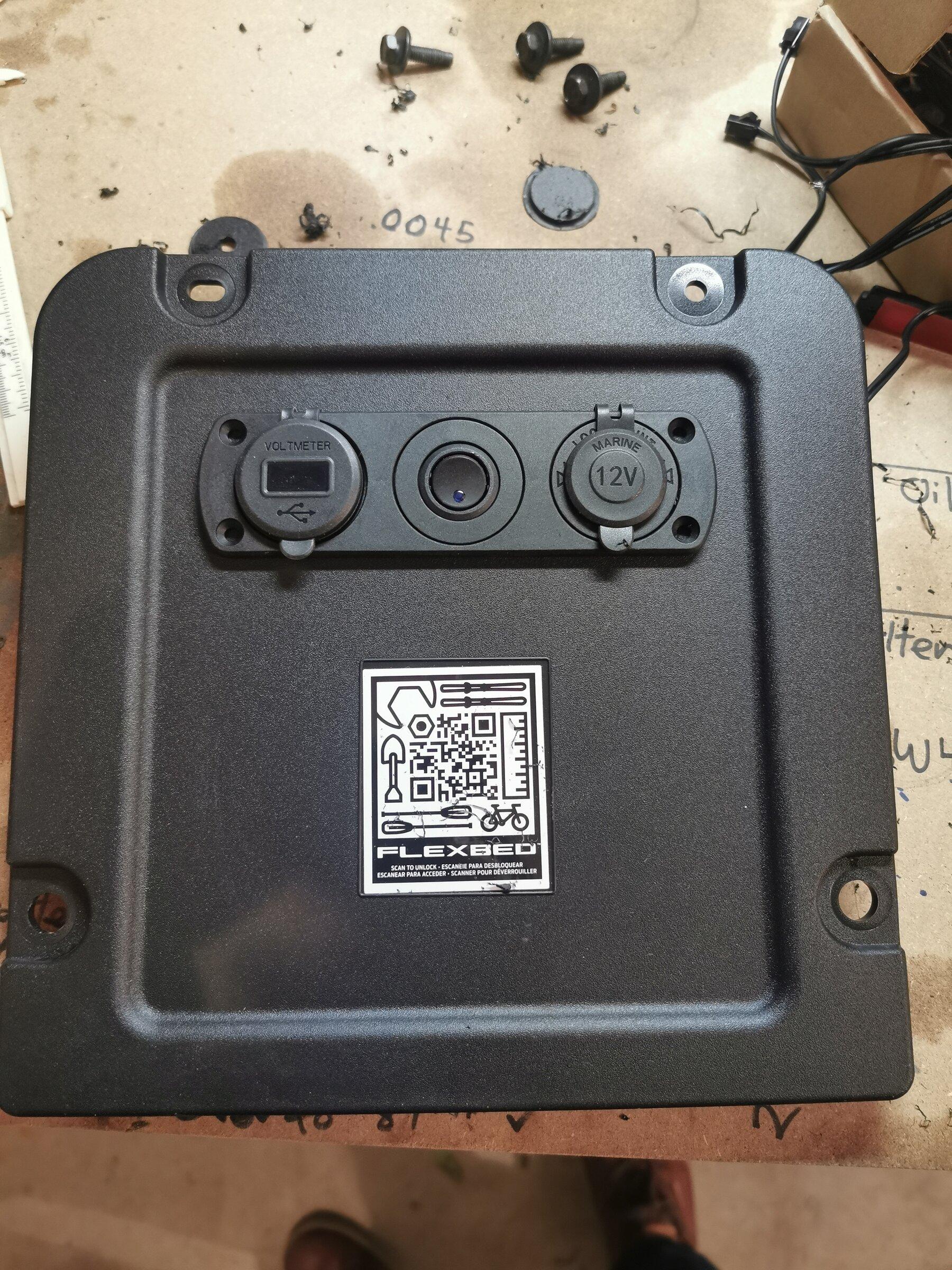 Ford Maverick Bed accessory power wiring and lighting - DIY W/Pictures IMG_20211219_173153
