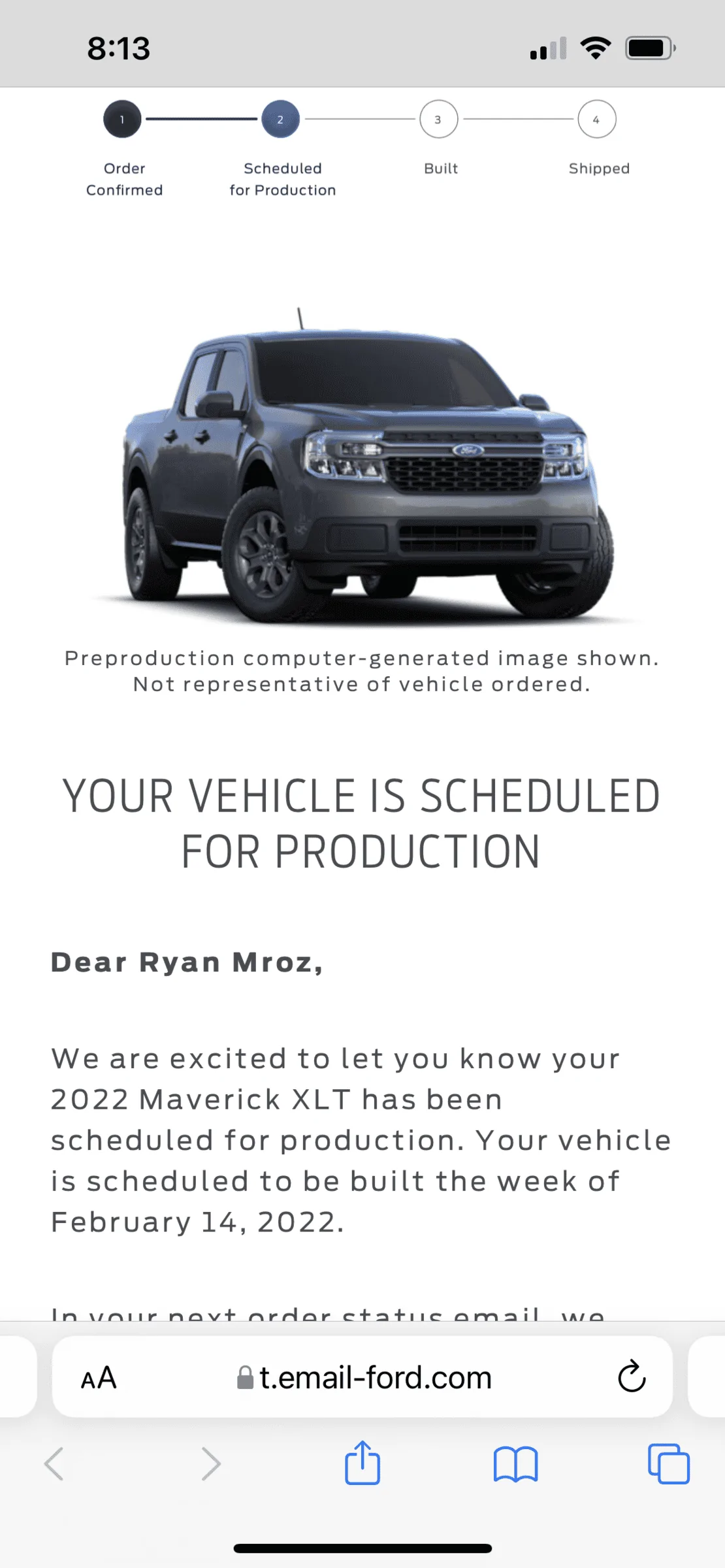 Ford Maverick 📊 Maverick Order Tracking List & Stats [Enter Yours!] A919B3DF-87C2-4119-B18B-AD3E6E5F59EA