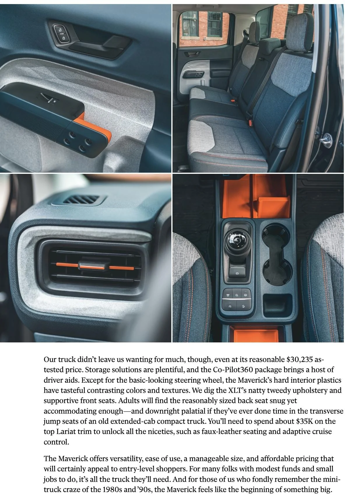 Ford Maverick Just Enough Truck - Car and Driver Maverick review Screen Shot 2021-12-25 at 9.38.41 AM