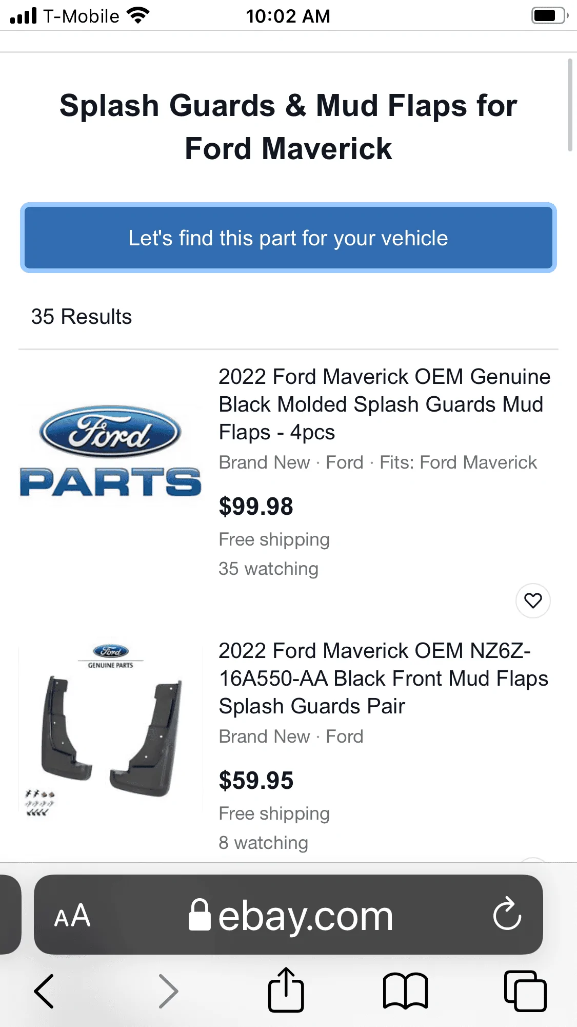 Ford Maverick Help with finding rear splash guards 164F8DB0-0E7A-4618-B7B7-CC5C962354AF