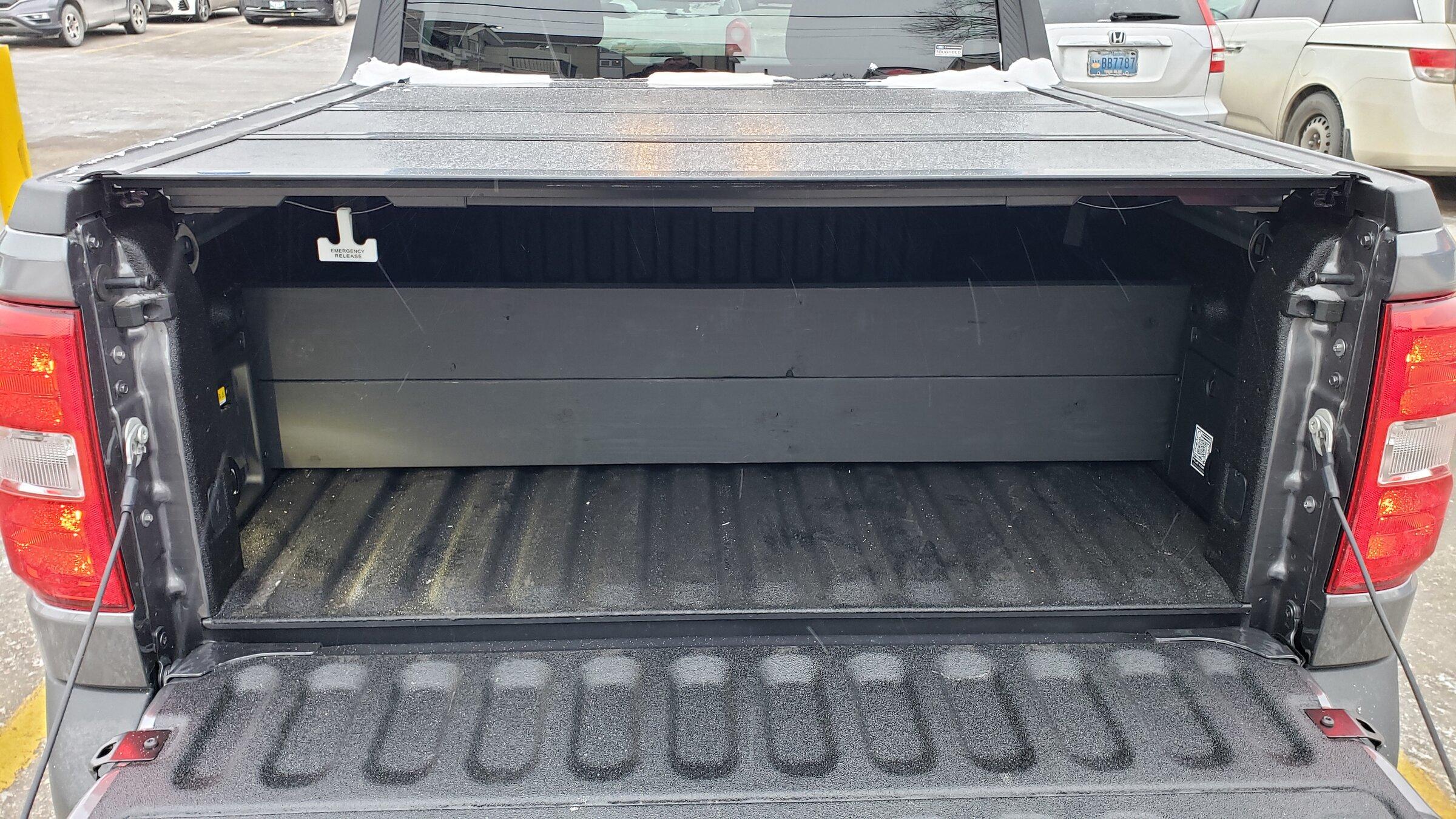 Ford Maverick Flex bed dividers - Any one try bed liner spray on 2x6? 20211219_092924