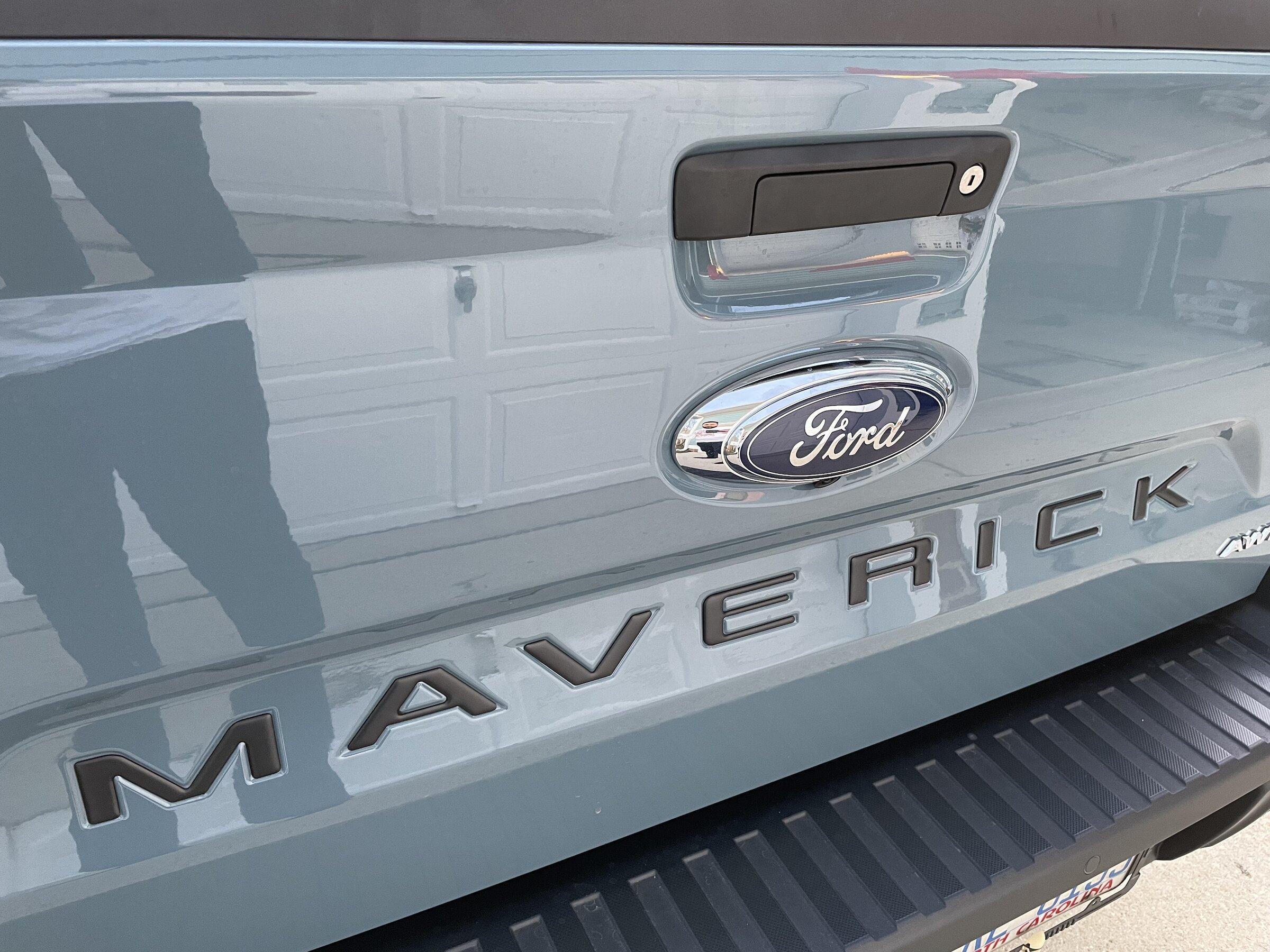 Ford Maverick Maverick tailgate letters sticker inserts. Good color choices B25478E5-8135-4BA9-9117-4F094299F246