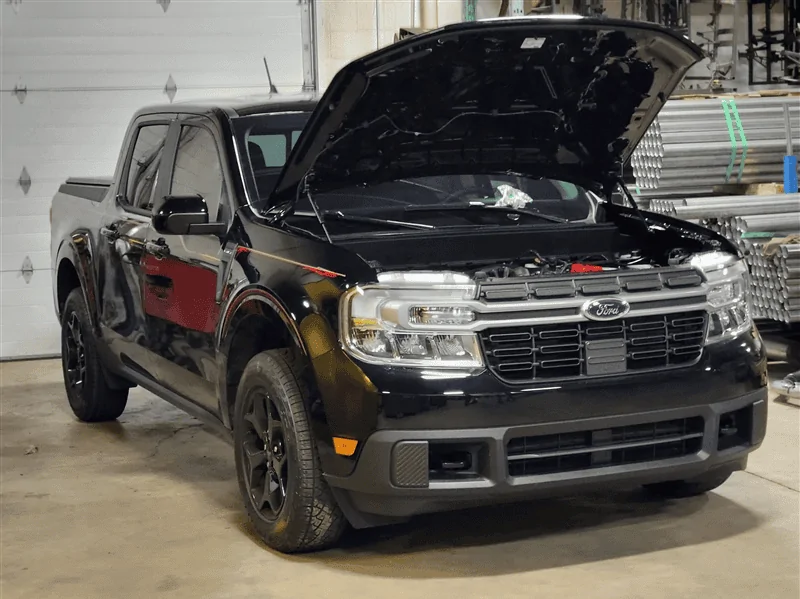 Ford Maverick MRT Hood Struts installed 1640633218165