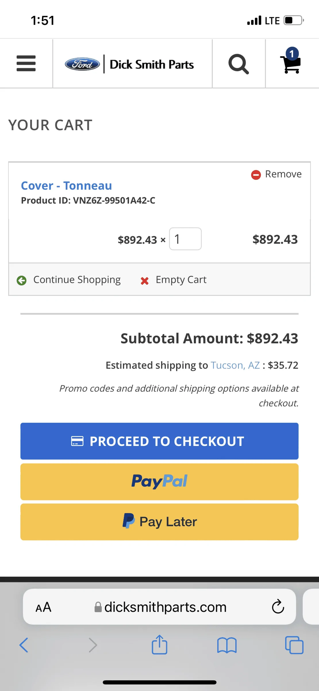 Ford Maverick Bed Cover for 15% discount from Ford website F538F0B8-2512-4CF8-B607-DAEFE77A9A58