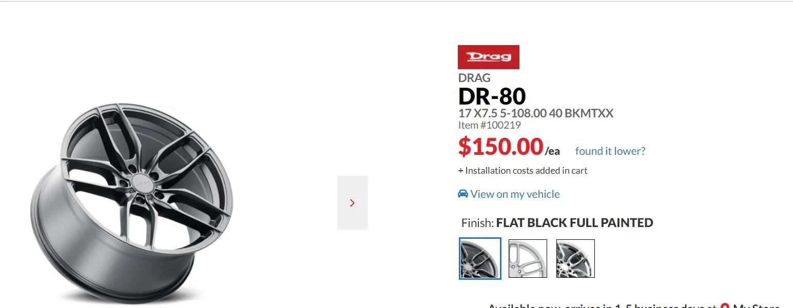 Ford Maverick New wheels ordered for the Maverick. Mav wheelsa