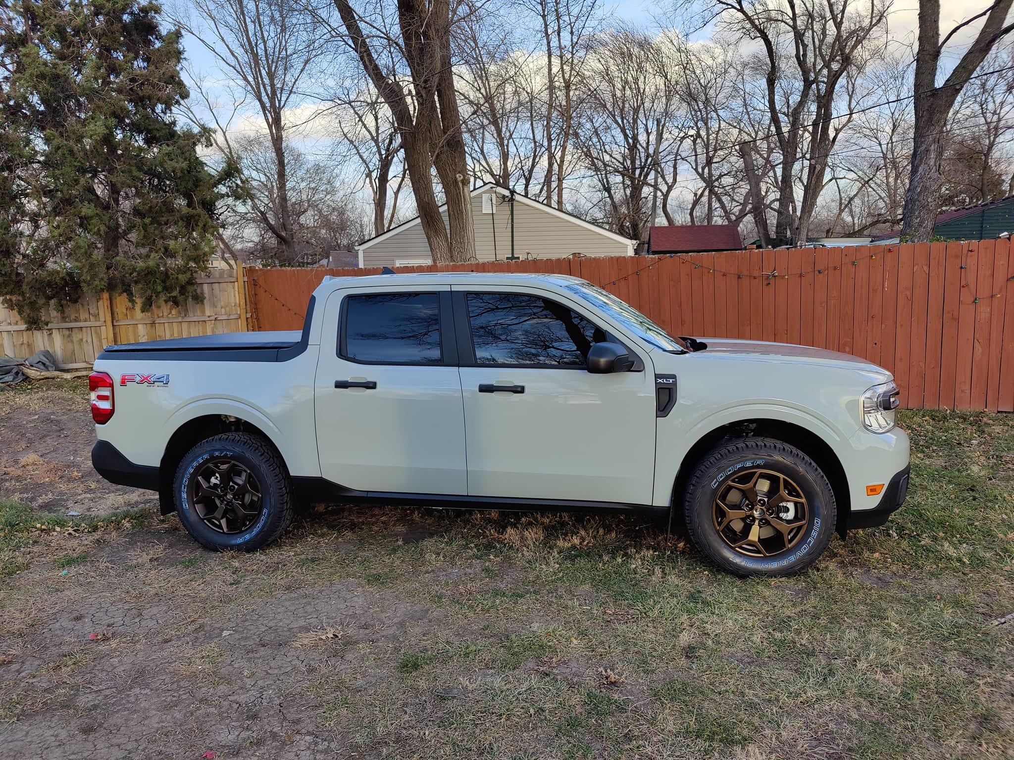 Ford Maverick FX4 Wheels Powdercoated Bronze on Cactus Gray Maverick 267801934_667862164583686_1681315169759476291_n