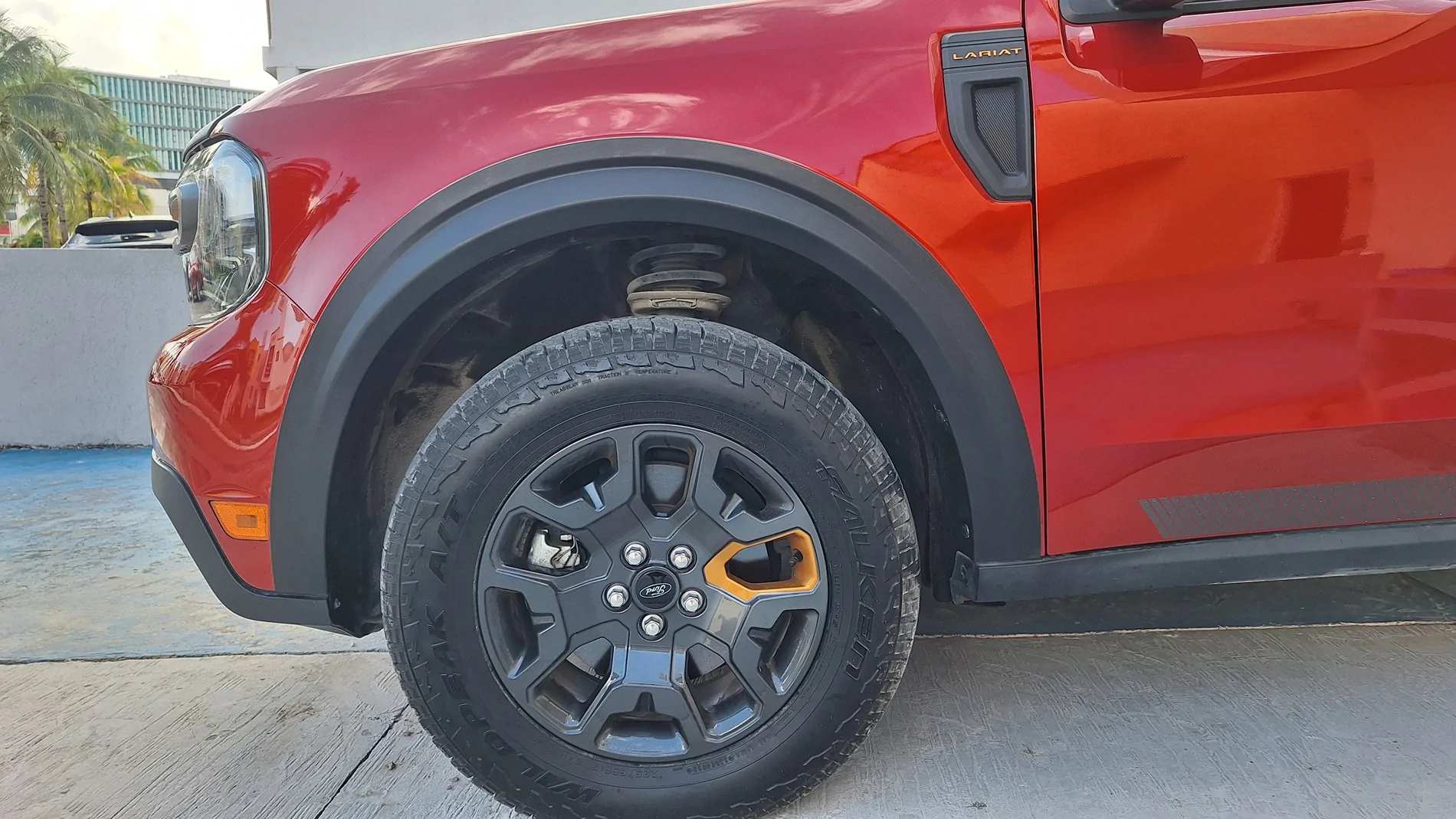 Ford Maverick Picking up some Falken Wildpeak AT Trail tires 20251220_112147
