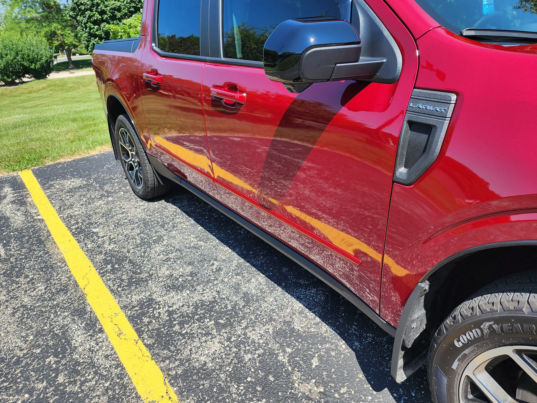 Ford Maverick Color matched body side molding please 20260712_144206