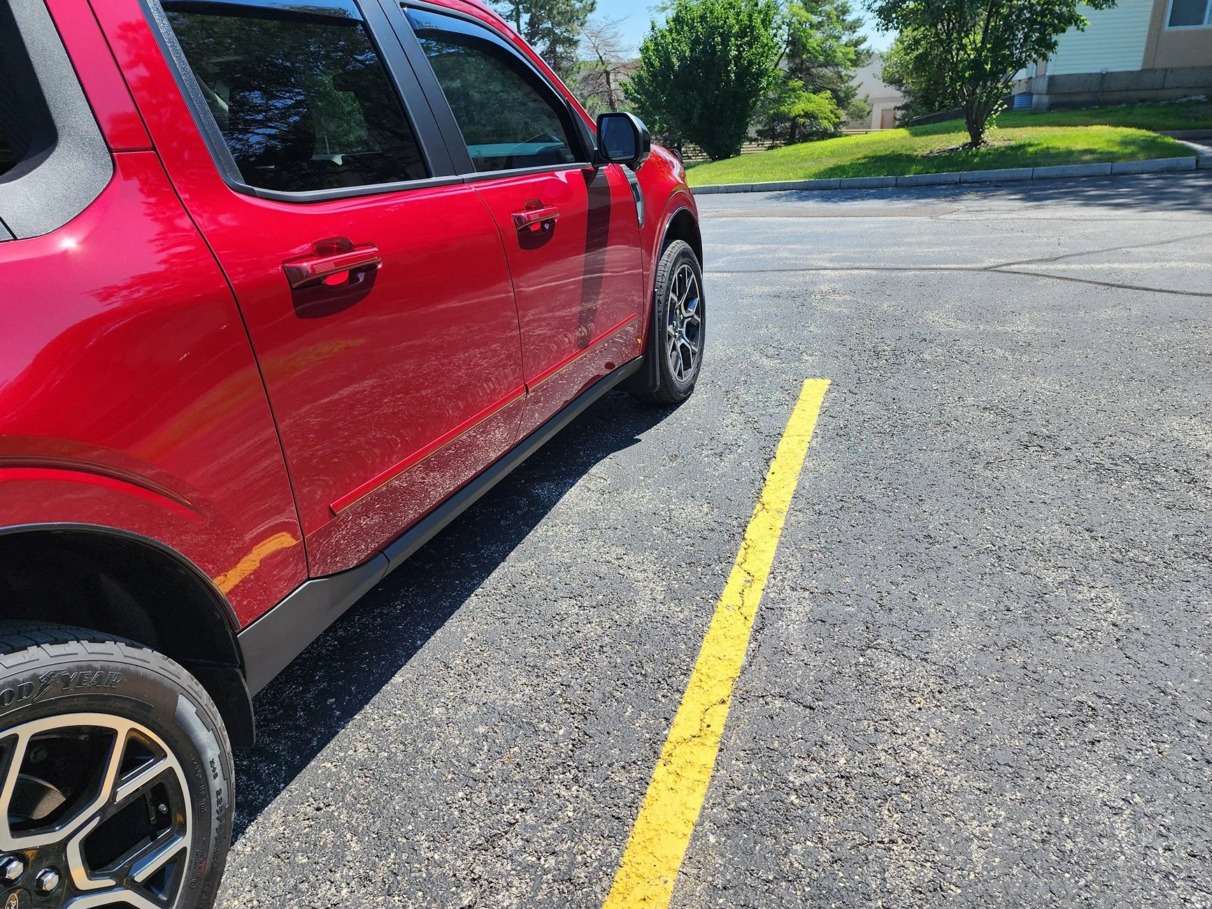 Ford Maverick Color matched body side molding please 20260712_144152