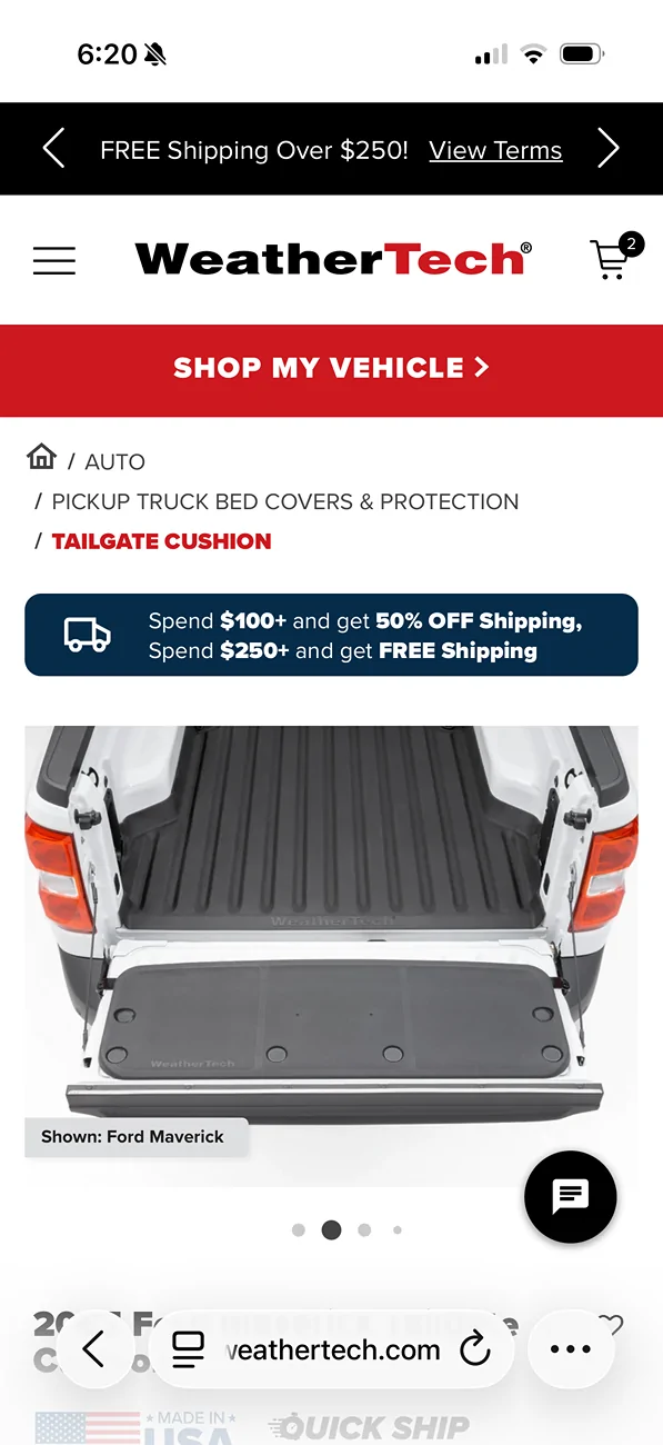 Ford Maverick Any one try the Weathertech tailgate cushion? IMG_4697