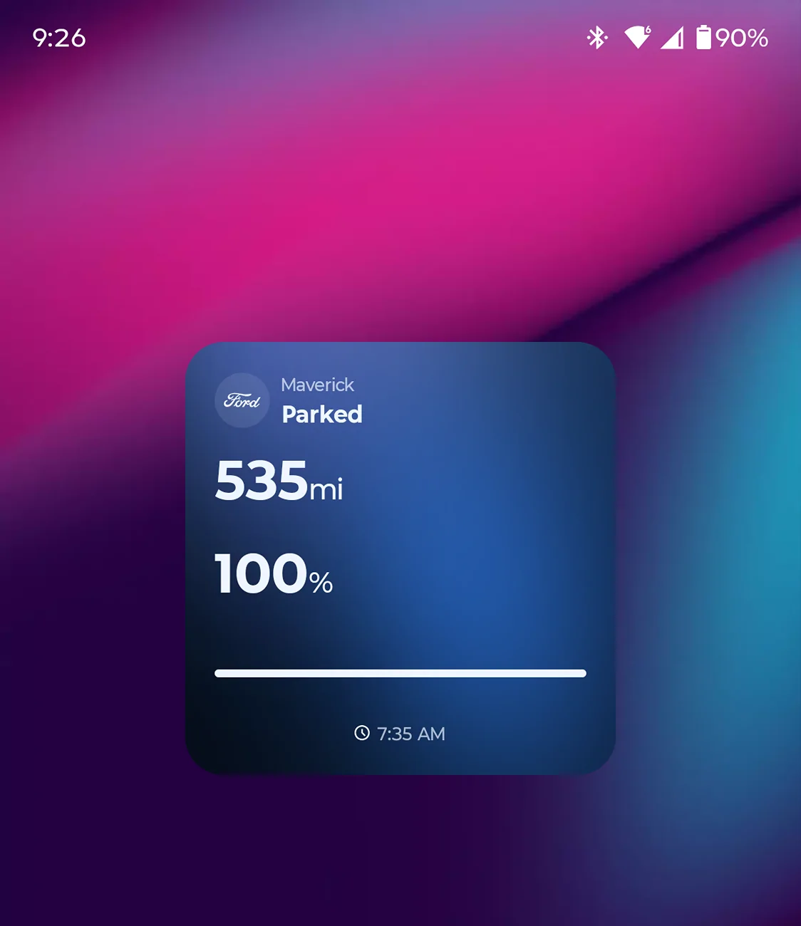 Ford Maverick Lost my fuel level on the new Ford Pass app? Screenshot_20260718-092637_Moto App Launcher