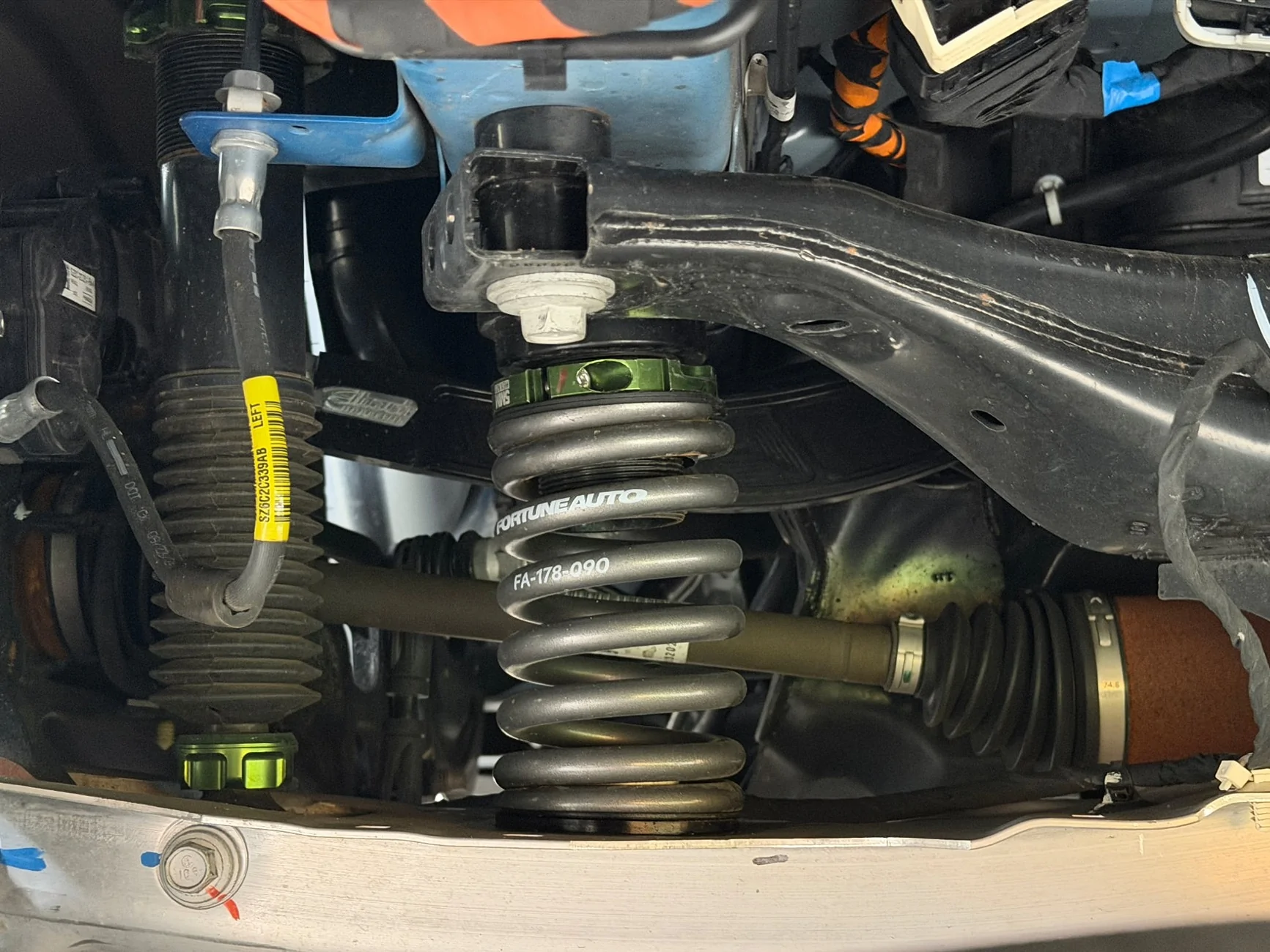Ford Maverick Fortune Auto Coilovers for 2025 Maverick Lobo - Prototype Development fortune-mav-rl