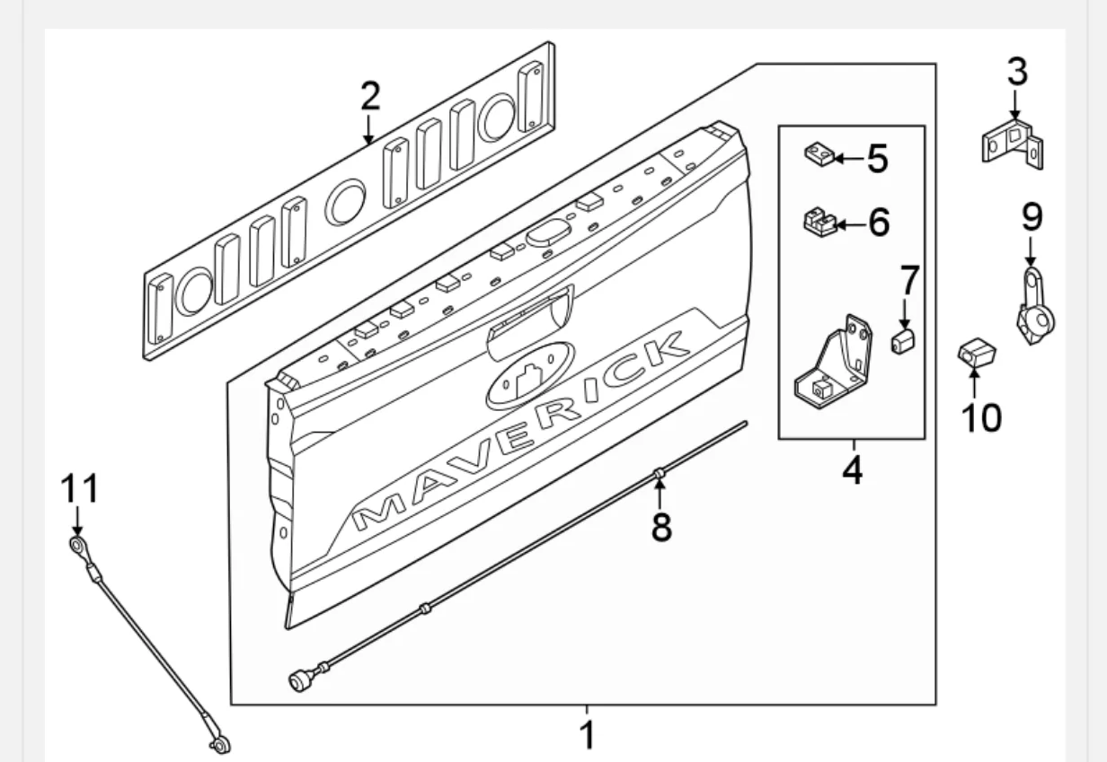 Ford Maverick 2025 XL Maverick Tailgate Issue - broken/misaligned latch - help!? 1784573054989-x