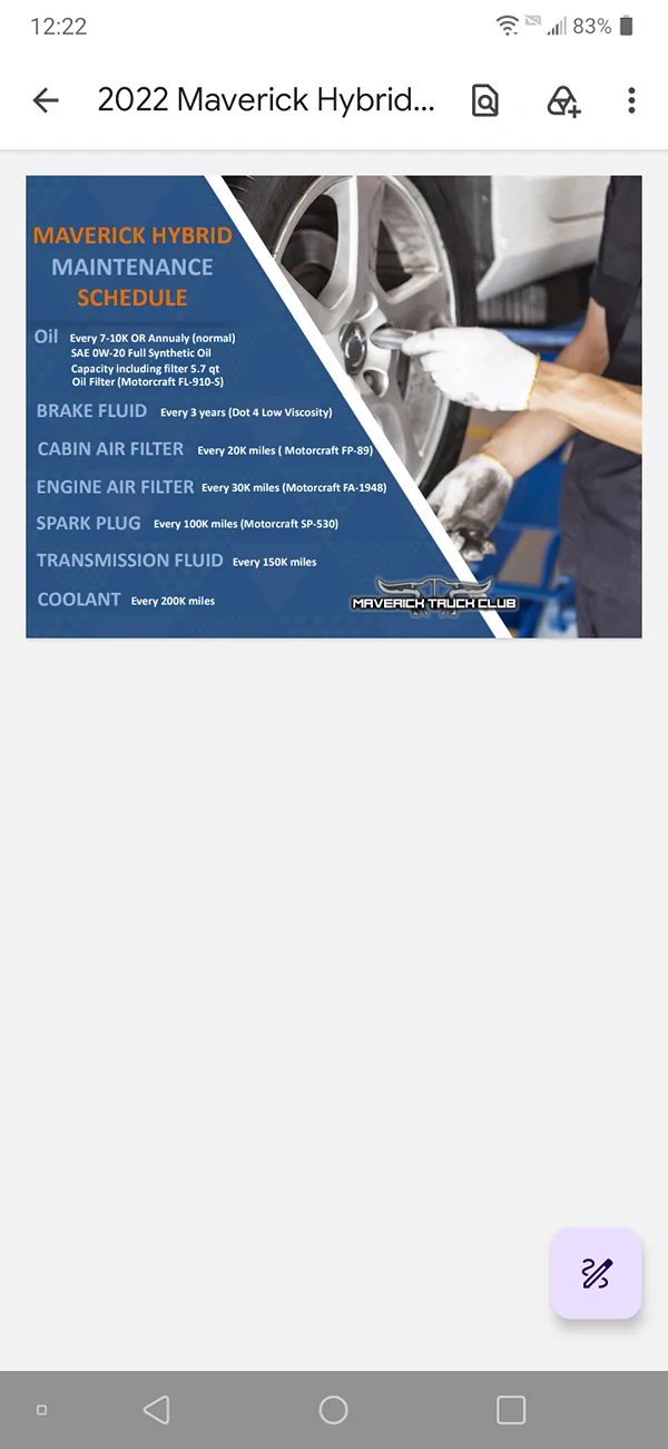 Ford Maverick Brake fluid flush at 42K   WTF? Screenshot_20260721-122221
