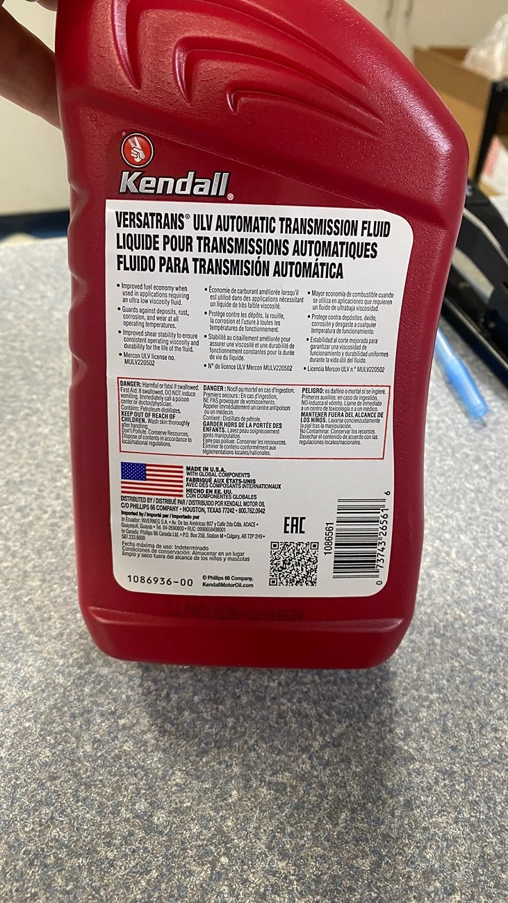 Ford Maverick Valvoline Hybrid Transmission Fluid? IMG_8871