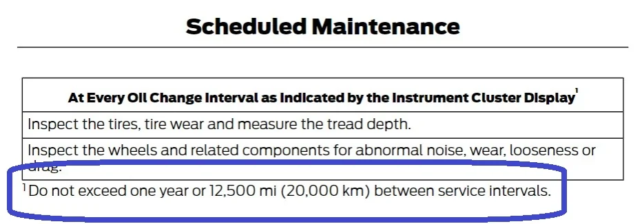 Ford Maverick Service interval Screenshot 2026-07-21 211905