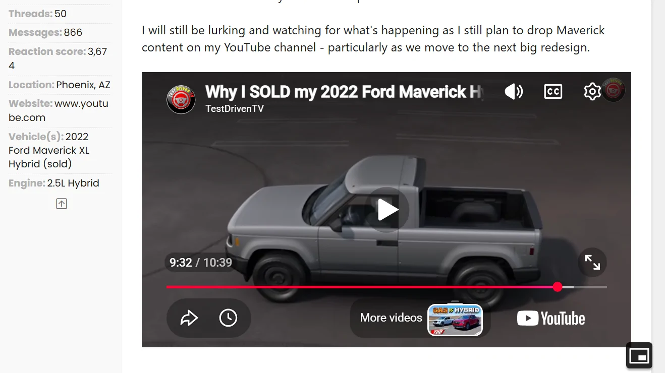 Ford Maverick VIDEO: Why I SOLD my 2022 Maverick Hybrid 1784690872067-j2