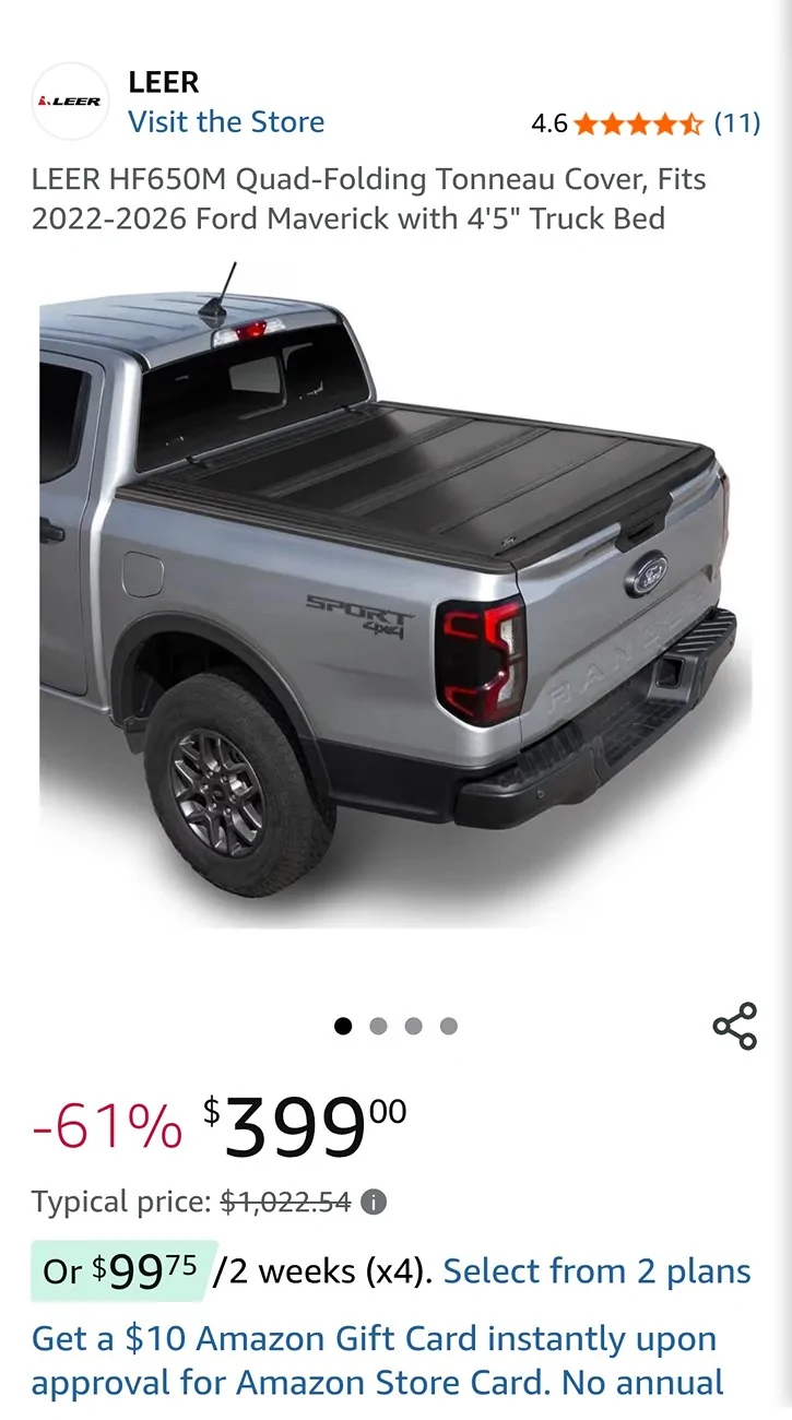 Ford Maverick Crazy good deal on this Lear quad fold bed cover Screenshot_2026-07-22-18-24-03-62_40deb401b9ffe8e1df2f1cc5ba480b12