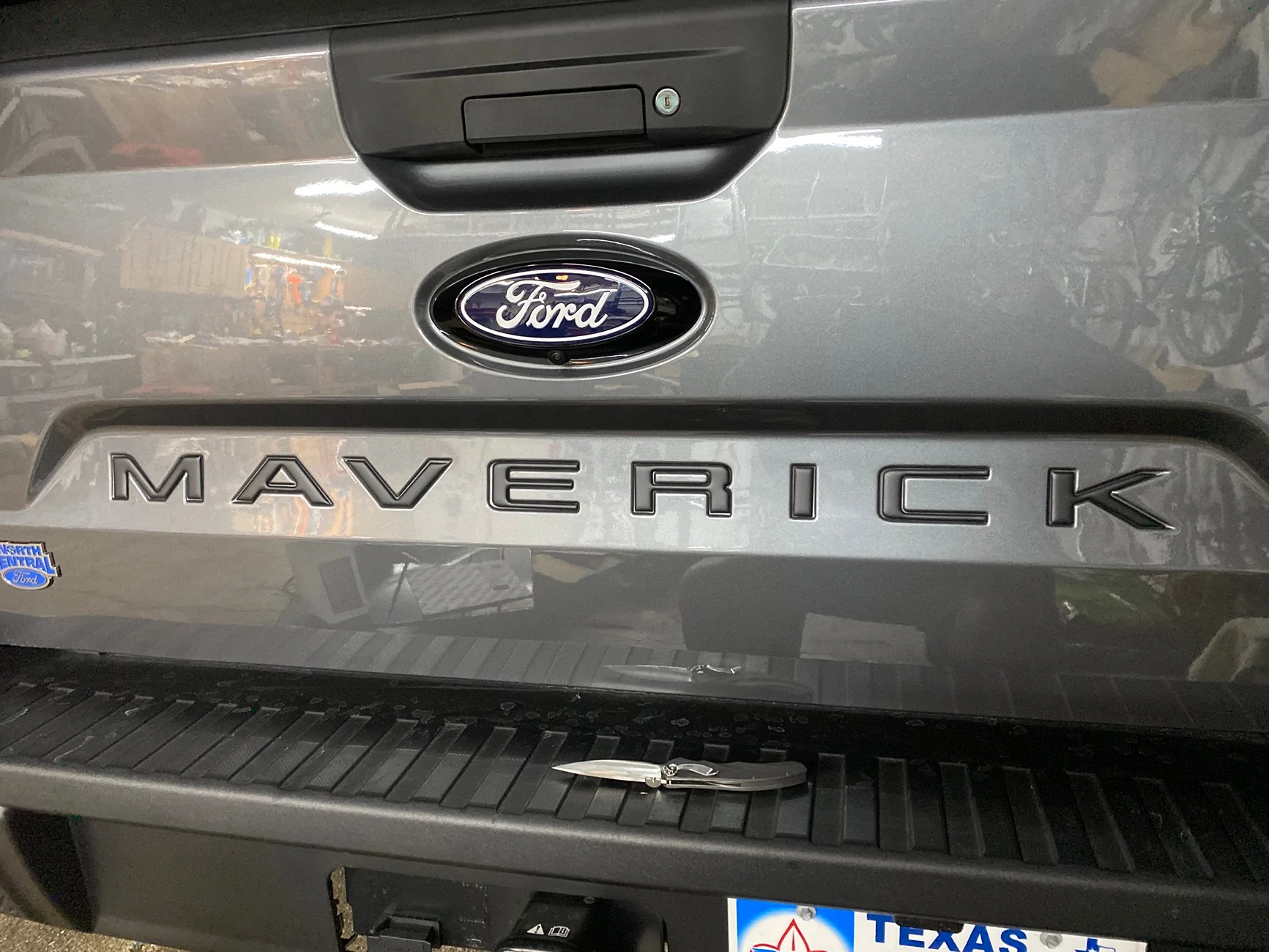 Ford Maverick Tailgate Lettering installed IMG_4099