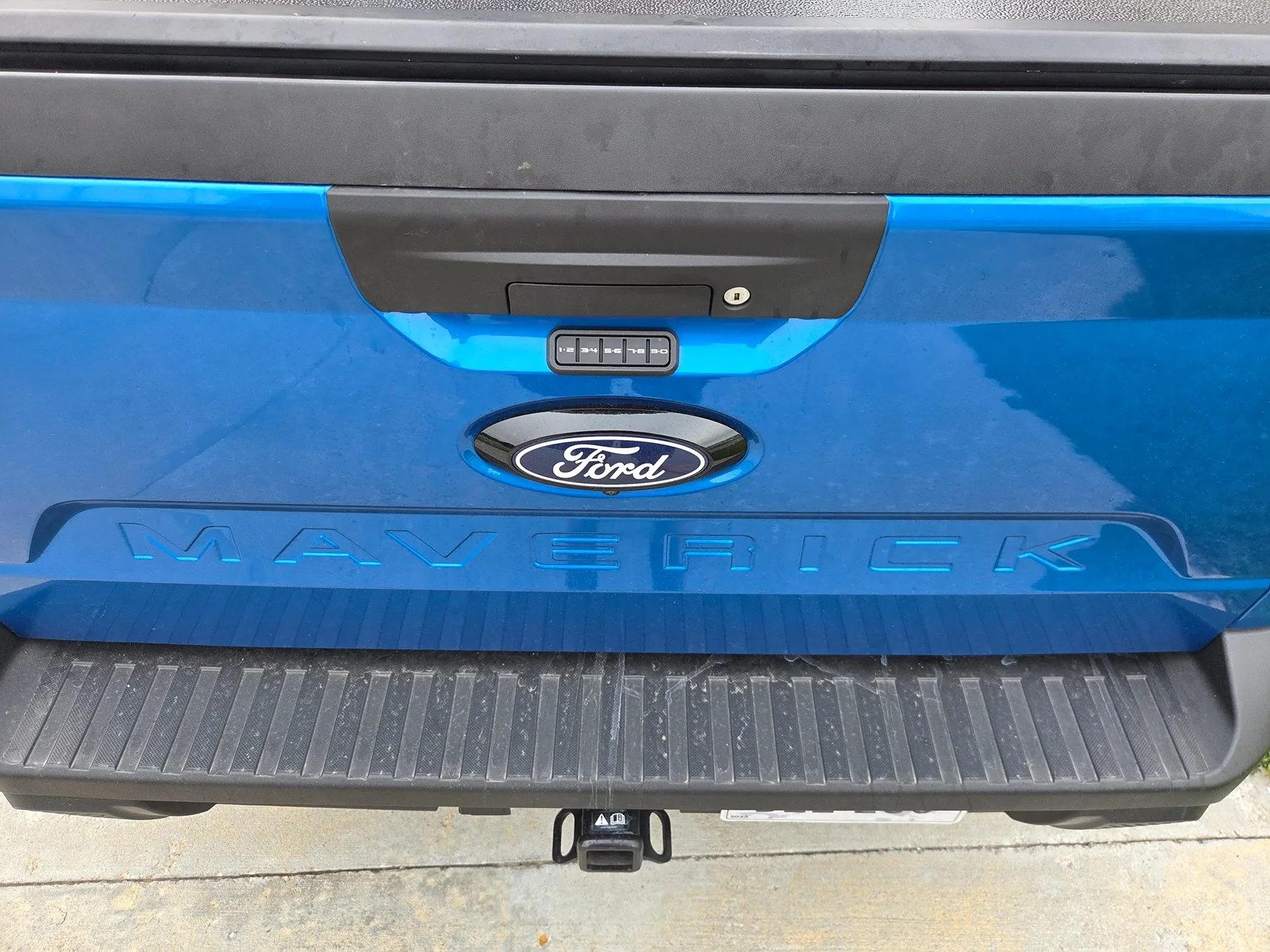 Ford Maverick Keypad on tailgate 20260725_090931