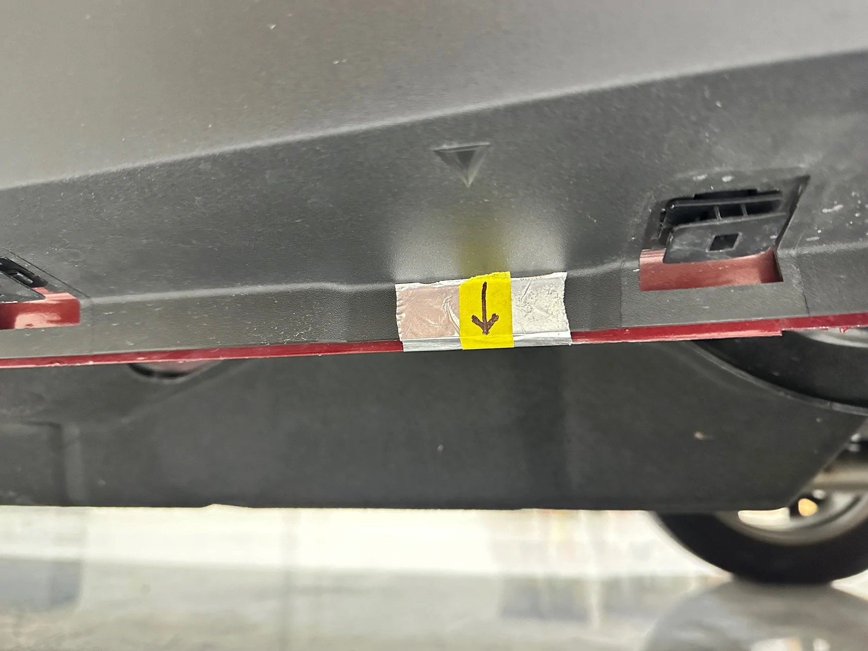Ford Maverick Paint your lift point arrows IMG_1368