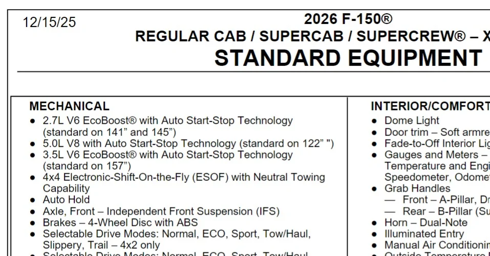 Ford Maverick Hmmmmm, what's missing for 2027? Screenshot 2026-07-31 153449