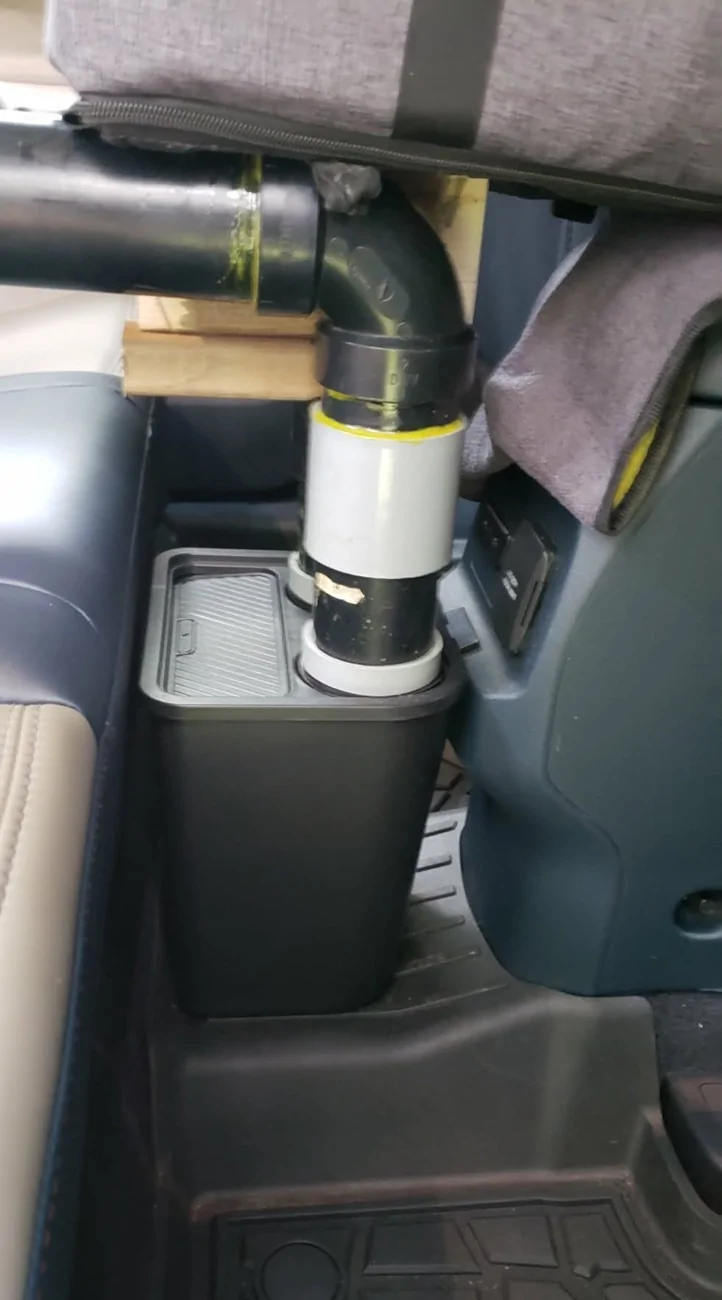Ford Maverick Cobbled together a bed for my Shih Tzu 20260801_125226